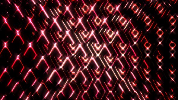 glowing light that regulates the movement of the lines in red color