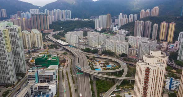 Timelapse of Hong Kong city