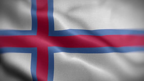 Faroe Island Flag Textured Waving Front Background HD