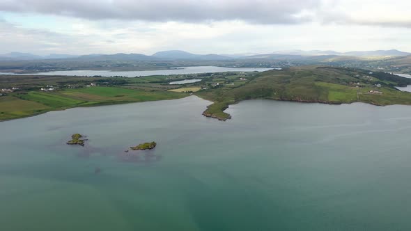 Aerial View of Bellaganny By Ardara  County Donegal Ireland