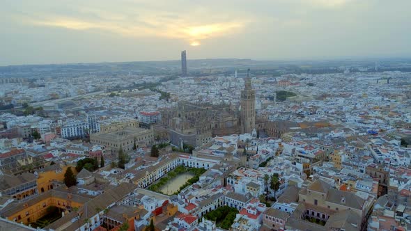 Seville City From the Air