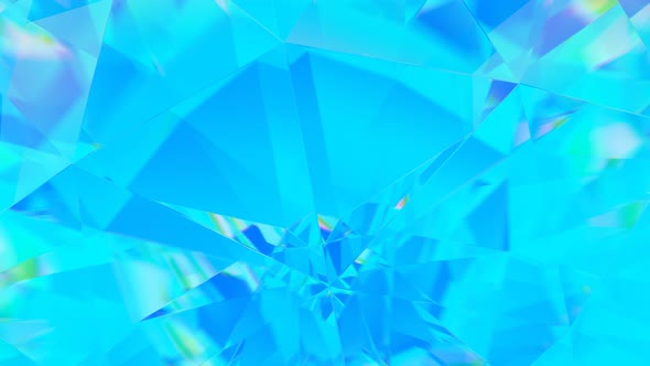 Diamond Facets Abstract Diffraction Background 3D Render