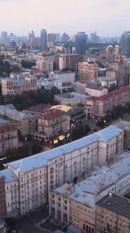 Kyiv Ukraine Aerial View of the City