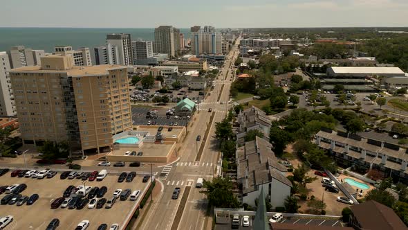 Aerial Tilt Up Reveal Virginia Beach Va Usa