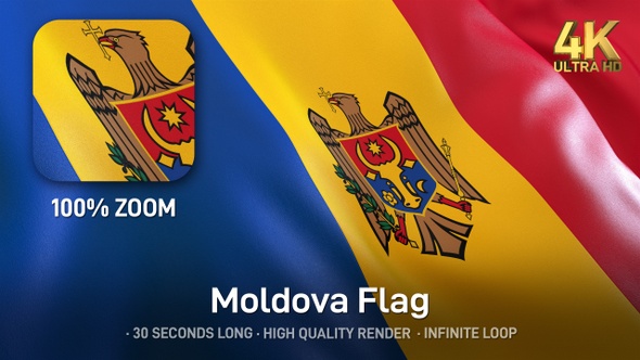 Moldova Flag - 4K