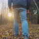 Man Walks Around Forest - VideoHive Item for Sale