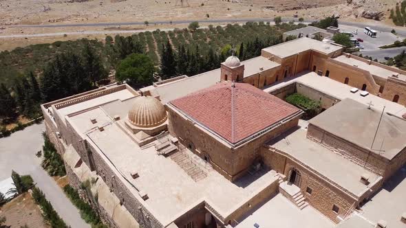 Aerial View of Mor Hananyo Monastery
