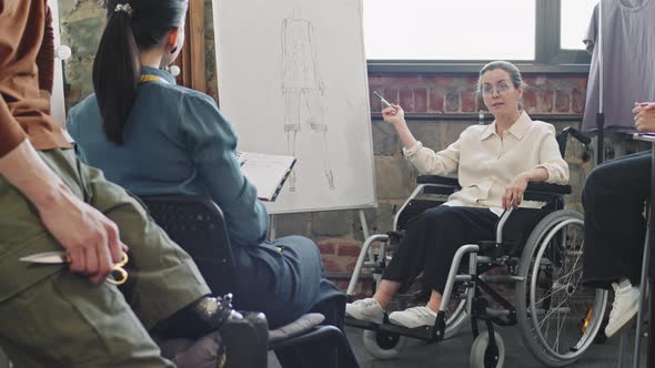 Paraplegic Fashion Designer Pitching Idea for Garment