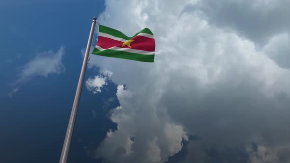 Suriname Flag Waving 2K