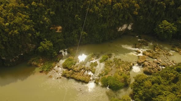 Attraction Zipline in the Jungle Bohol Philippines