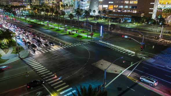 Downtown San Diego Traffic and Trolley