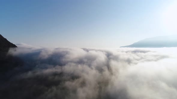 Beautiful Sunrise Above The Clouds