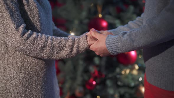 Man and Woman Celebrating New Year Together