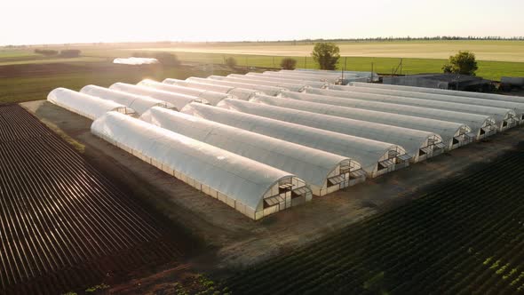 Greenhouses Aerial View