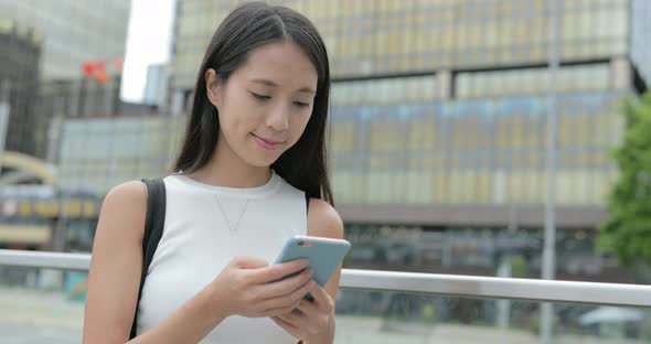 Woman use of smart phone