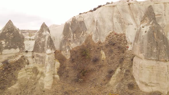 Cappadocia Landscape Aerial View. Turkey. Goreme National Park