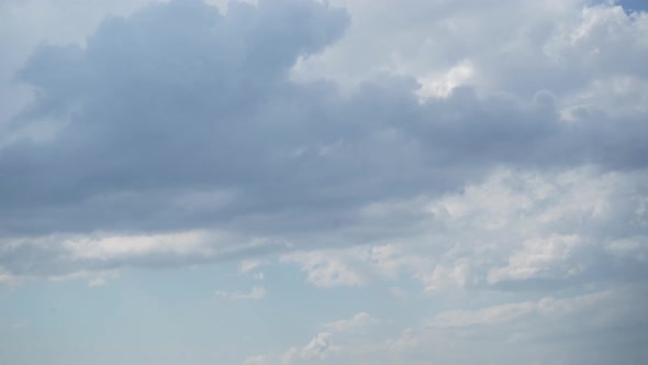 Cloudy Sky Timelapse Background
