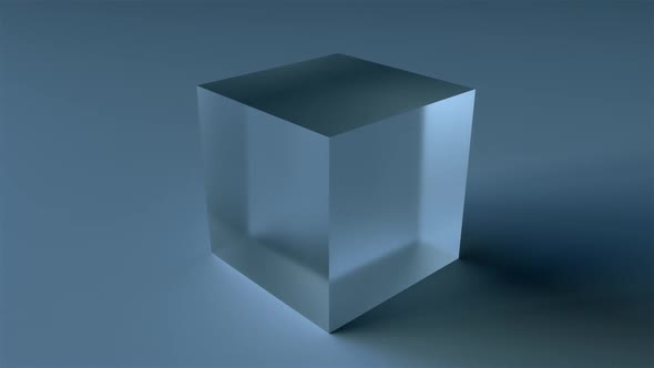 Translucent Glass Cube