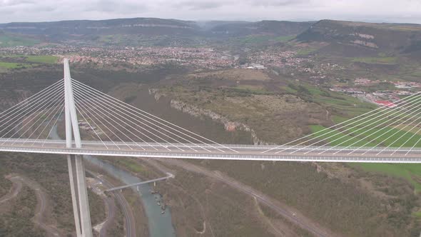 Aerial view of the Millau Viaduct