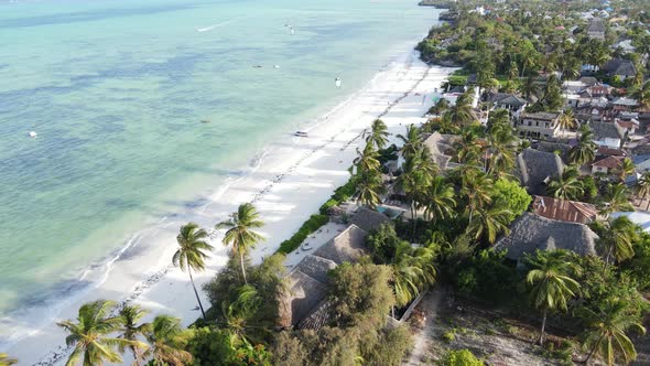 Tanzania  Aerial View of the Beach on Zanzibar Island