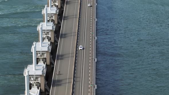 The Vehicle Bridge Over a Storm Surge Barrier