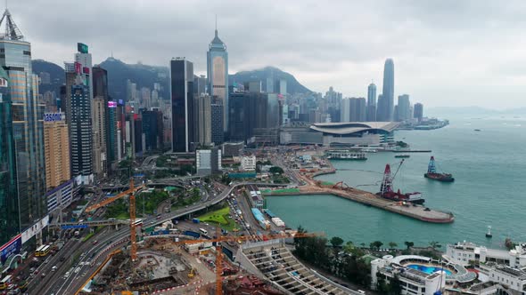 Top View of Hong Kong