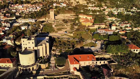 Citadel of Kruja Skanderbeg Warrior Fight Against Ottoman Empire From Medieval Fortress