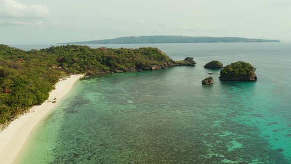 Seascape with Beah on the Island of Boracay, Philippines.