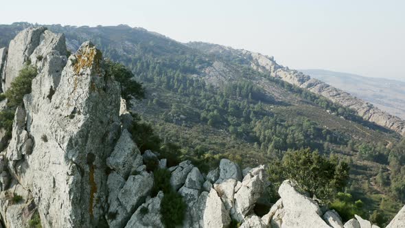 Flying through risky and life threatening edge of mountains