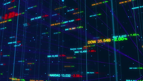 4K Stock Market Bar Graph trading (loopable)