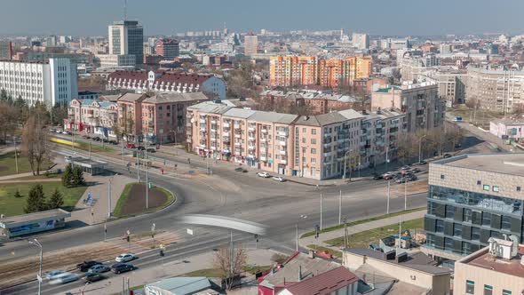 Kharkiv City From Above Timelapse