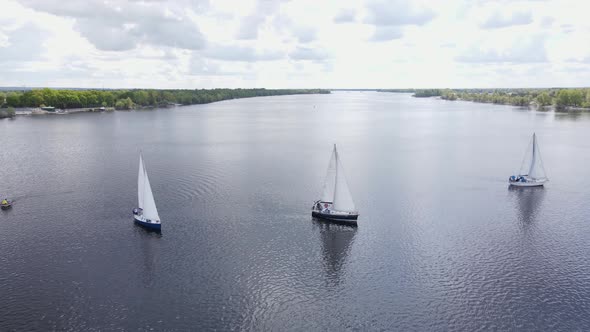 Sailboats on Body of Water