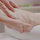 Close Up Hands Masseuse Doing Wellness Foot Massage Woman Client in Spa Room - VideoHive Item for Sale