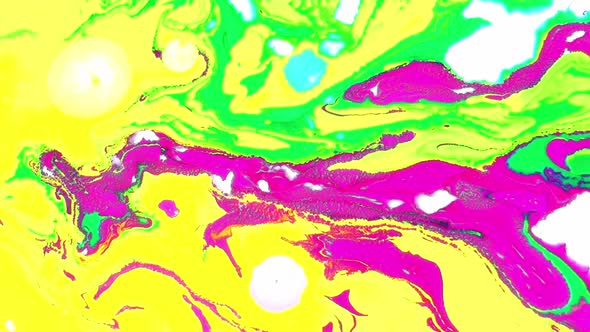 Pigment Colors Spreading And Swirling Paint  alt