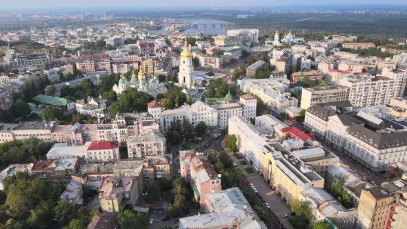 Kyiv, Ukraine Aerial View of the City, Kiev