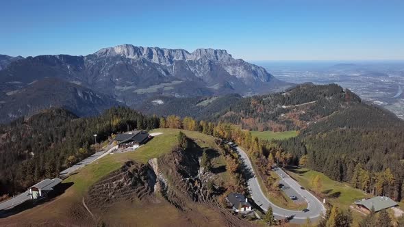 Flight Over Rossfeld Mountain Panoramic Road Berchtesgaden Germany