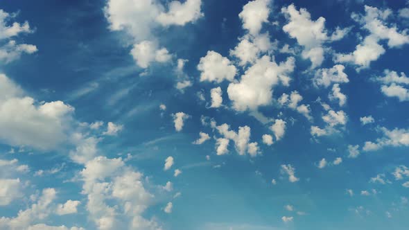 Beautiful Blue Sky with Clouds