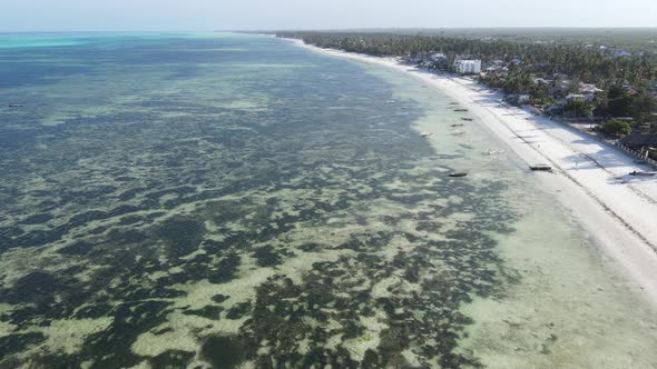 Indian Ocean Near the Shore of Zanzibar Tanzania