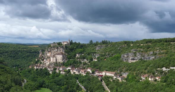 the medieval city Rocamadour, Lot department, Occitanie, France