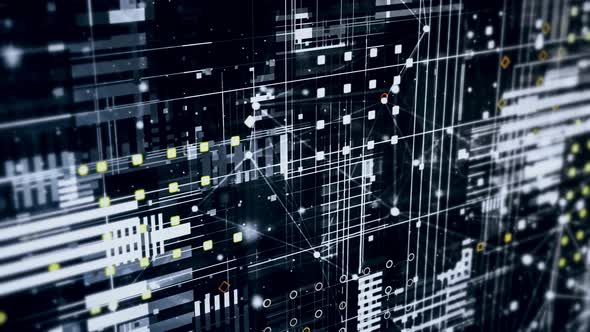 4K Circuit digital and technology background - Loopable alt