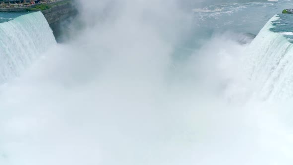 Water Rushes Over Horseshoe Falls