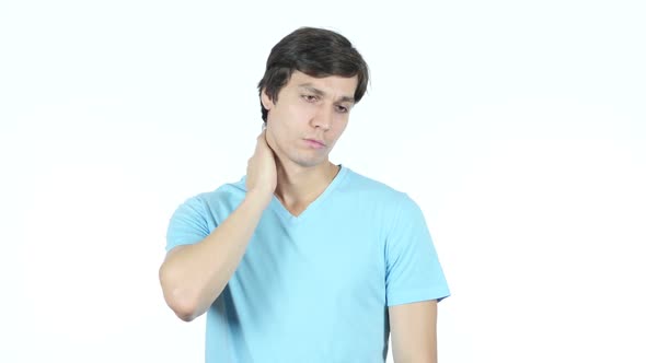 Businessman Suffering From Pain In Neck