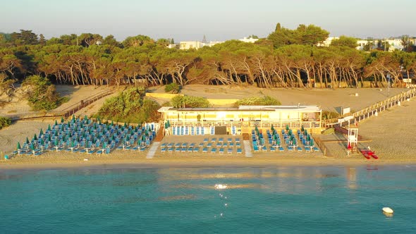 Empty Beach at Sunrise