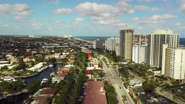 Drone aerial video Galt Ocean Mile Fort Lauderdale FL