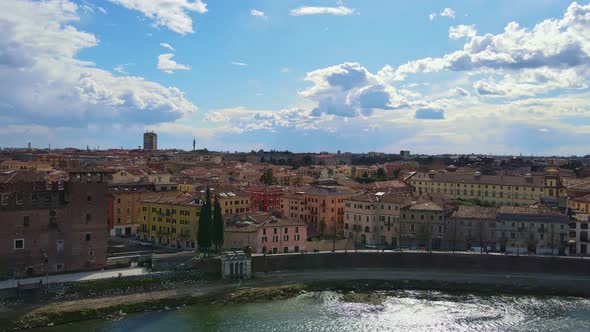 Panorama of Verona historical city centre