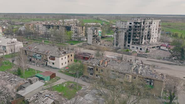 War Ukraine Damage House Destruction Danger Building Borodynka