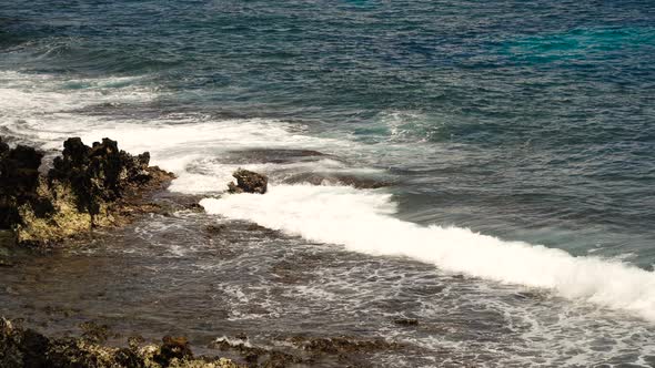 Rocky Beach on a Tropical Island. Philippines, Siargao