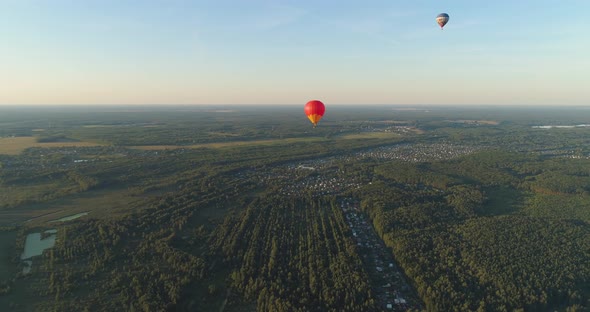 Hot Air Balloons in Sky