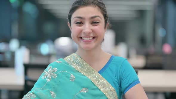 Head Shake as Yes Gesture by Indian Woman