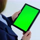 Business Woman Holding A Tablet - VideoHive Item for Sale